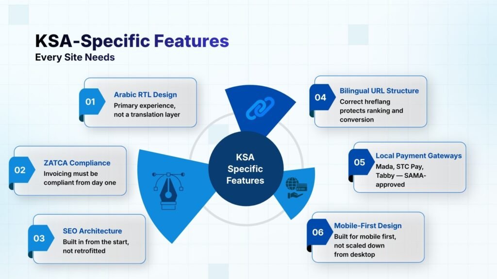 Features for Saudi Business Websites