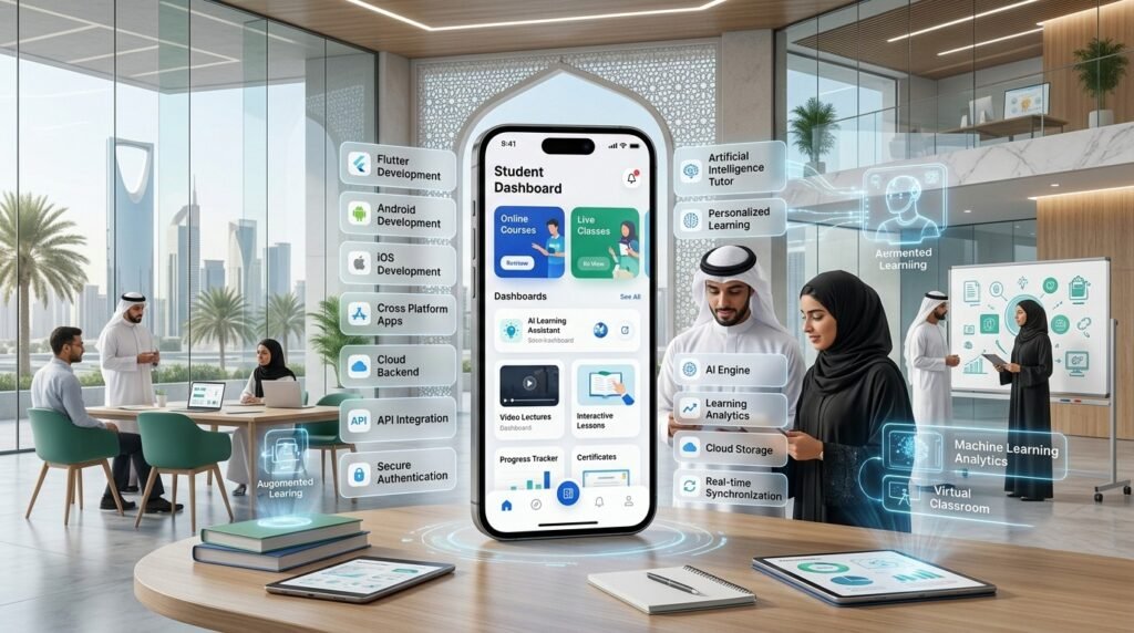 mobile app for Education and training platforms