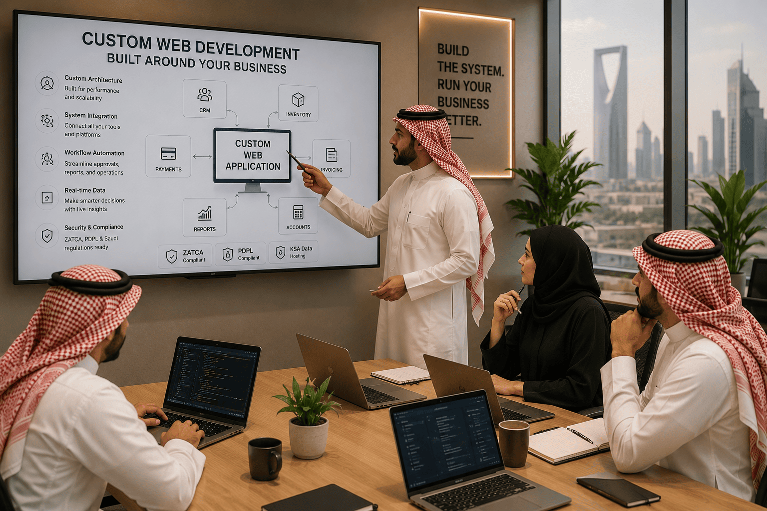 Custom web development in Saudi Arabia