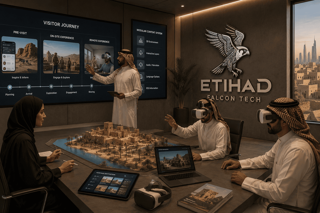How Does Etihad Falcon Tech Build VR Tourism Experiences?