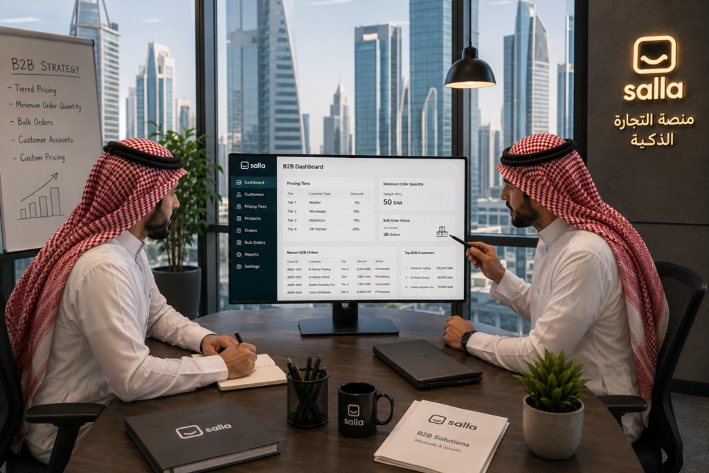 Salla Store for B2B & Wholesale Merchants