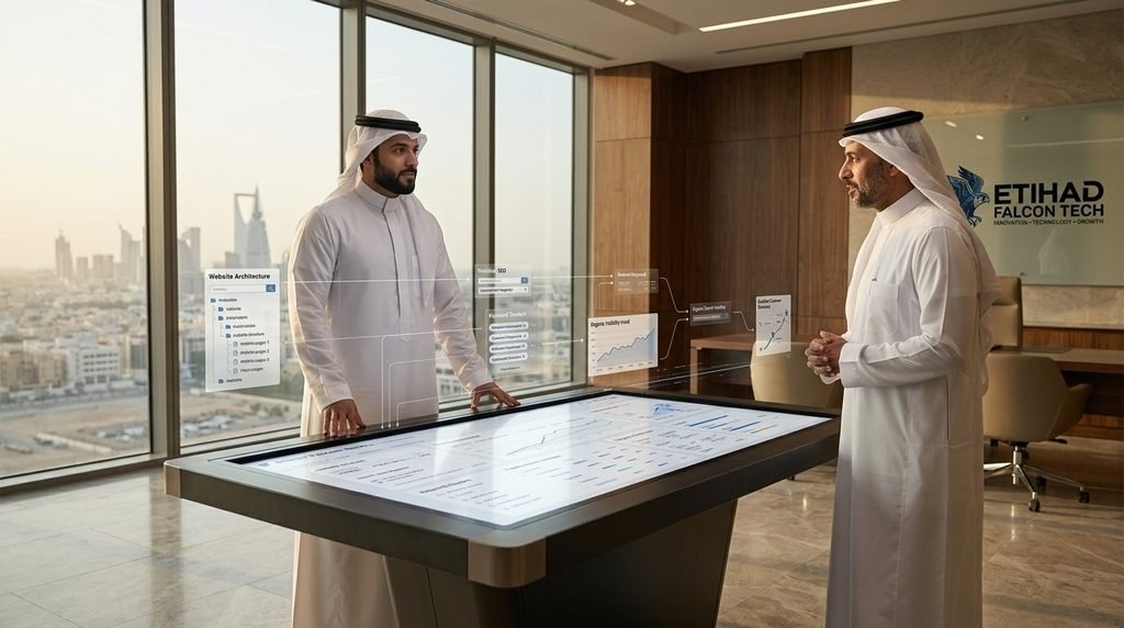 How Etihad Falcon Tech Delivers SEO Services in Saudi Arabia