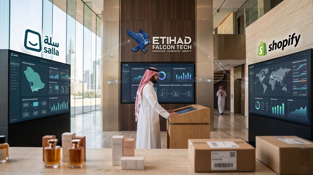 Why Work With Etihad Falcon Tech For Your Salla or Shopify Store?